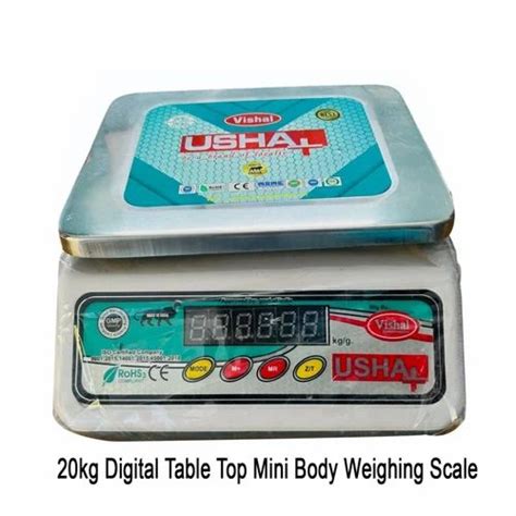 Usha Abs 20kg Digital Table Top Mini Body Weighing Scale Size 15x15 Inch At Rs 3200 In South