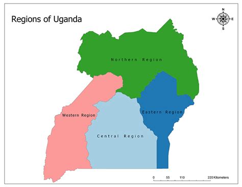 Uganda Map And Regions Mappr