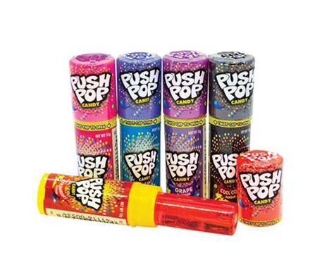 Push Pop Candy 15g 6 Piece Pack Assorted Flavours Au