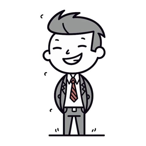 Premium Vector Businessman Smiling Happy Businessman Cartoon