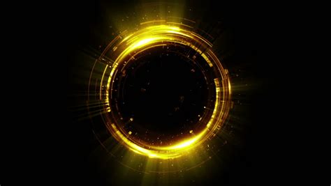 Abstract Neon Background Shine Ring Halo Stock Footage Video 100