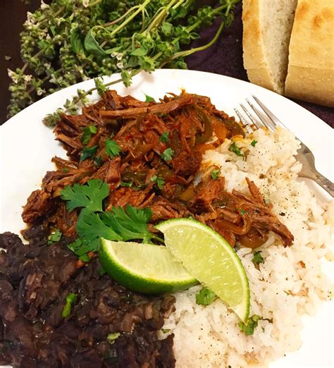 Ropa Vieja A Cuban Dish Of Spiced Shredded Beef Recipe In The