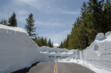 Hwy 89 In Lassen Volcanic National Park Ca Cleared And Open To