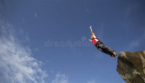 Jump Off A Cliff Stock Image Image Of Danger Confidence 76505105