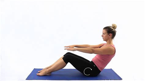 Pilates Seated C Curve Roll Up 2 Youtube