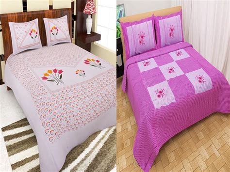 Latest Embroidery Bed Sheet Designs With Pictures In