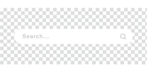 Search Bar For Browser With Magnifying Glass Template On Transparent