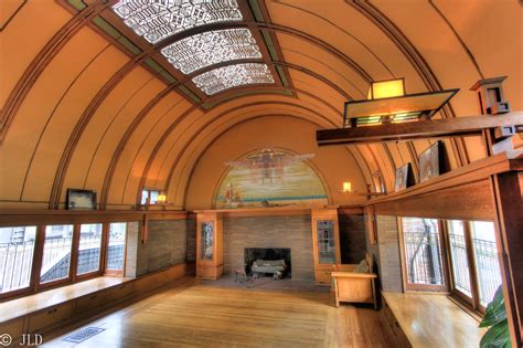 Barrel Vaulted Ceiling In The Frank Lloyd Wright Home Flickr
