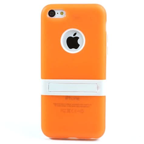 Iphone 5c Hybrid Aftagelig Stativ Cover Orange
