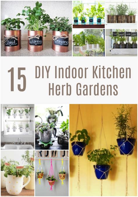 Diy Kitchen Window Herb Garden 15 Diy Indoor Kitchen Herb Gardens