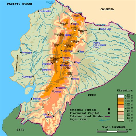 Geografía Del Ecuador Relieve Del Ecuador