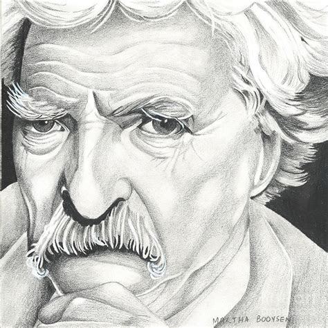 Tom Selleck As Mark Twain Drawing By Martha Booysen