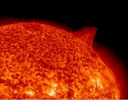 Solar Prominence Activity Sun Eruption Morning Latest