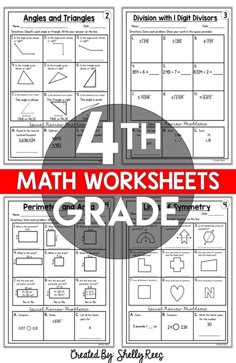 Fourth Grade Worksheet Packets