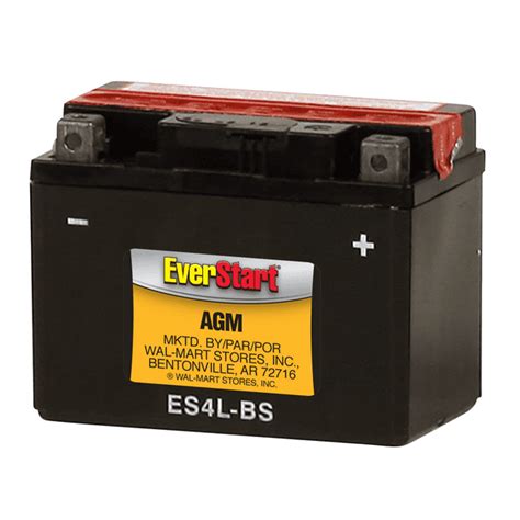 Everstart Agm Power Sport Battery Group Size Es 4lbs 12 Volt 50 Cca