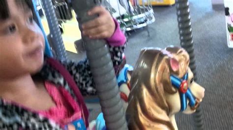 Kelly Riding The Carousel At Chuck E Cheeses Youtube