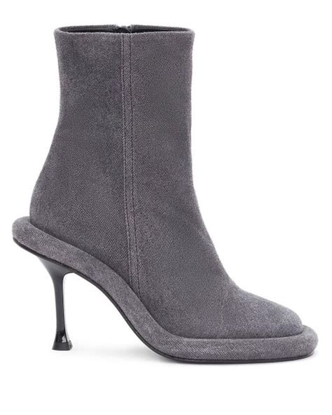 Jw Anderson Bumper Tube Ankle Boots In Gray Lyst