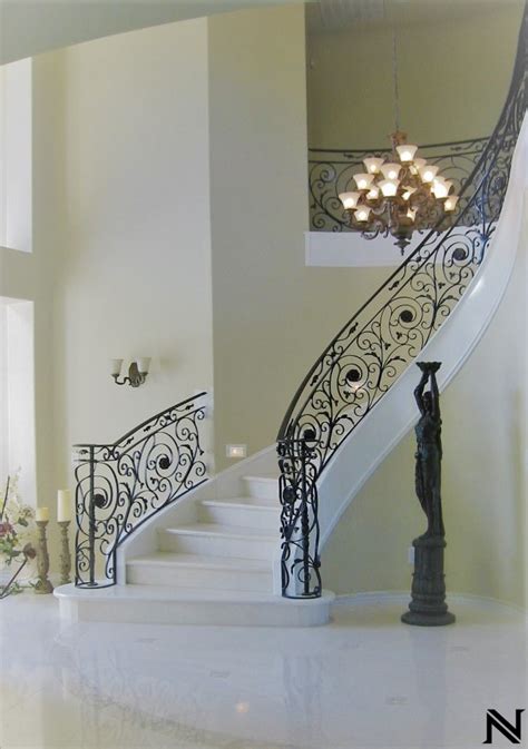 Ornamental Iron Stair Railings — Custom Staircases And Stringers