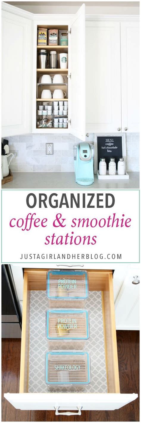 Home Organization Beautifully Organized Coffee Station Smoothie