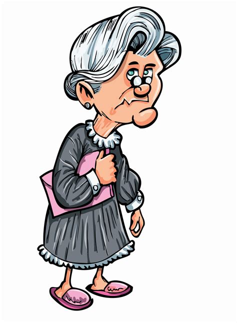 Grumpy Old Lady Cartoon Clipart Free Download On Clipartmag