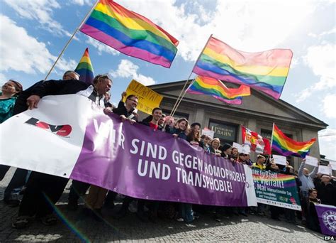 Pressure Grows For Gay Marriage In Germany Bbc News