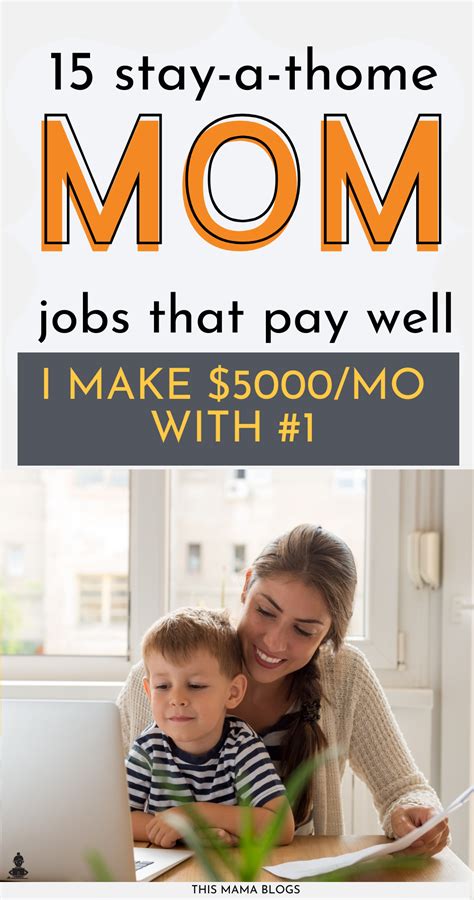 22 Real Stay At Home Mom Jobs That Pay Well In 2023 I Love 1 Mom