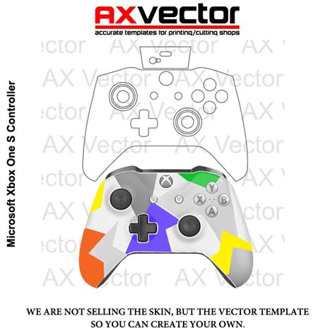 Xbox One Controller Vector Template