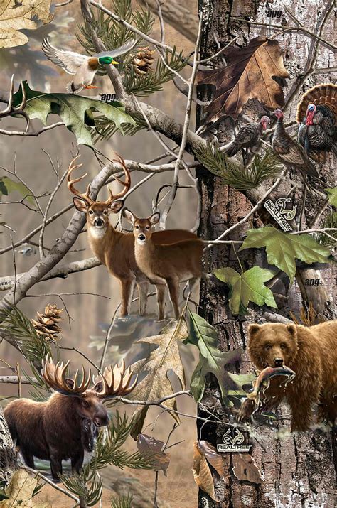 Hunting Bear Camo Deer Moose Realtree Turkey Hd Phone Wallpaper