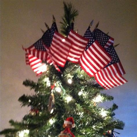Patriotic Christmas Tree Topper Patriotic Christmas Ornaments Navy