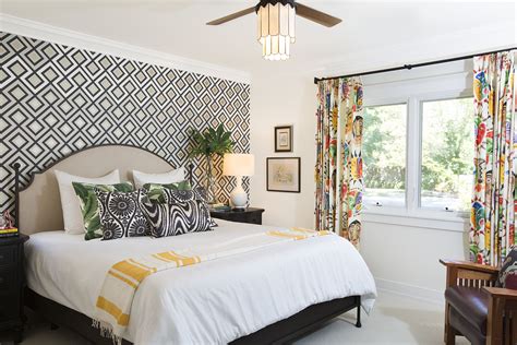 Modern Wallpaper Accent Wall Bedroom Master Bedroom
