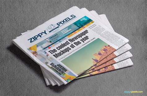 13 Professional Newspaper Psd Mockups Zippypixels