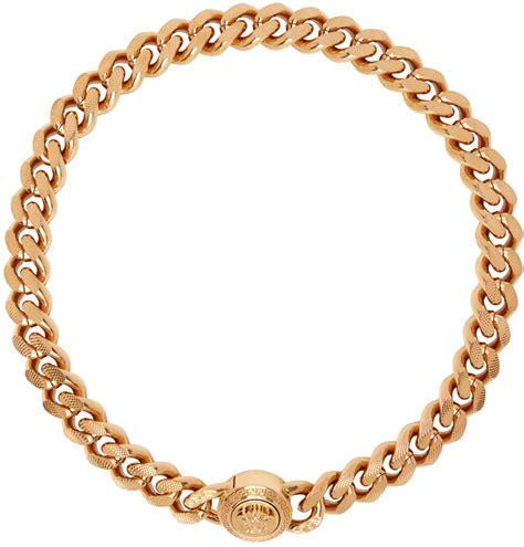 Versace Gold Medusa Chain Necklace Ssense