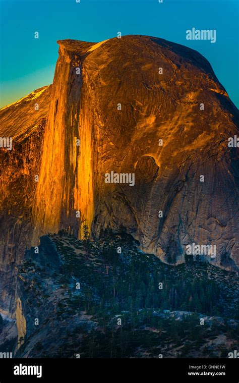 Half Dome At Sunset Glacier Point Yosemite National Park California