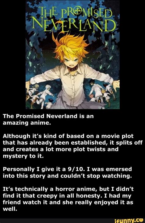 The Promised Neverland Is An Amazing Anime Although Its Kind Of Based