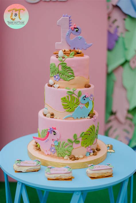 Karas Party Ideas Girly Dino Birthday Party Karas Party Ideas