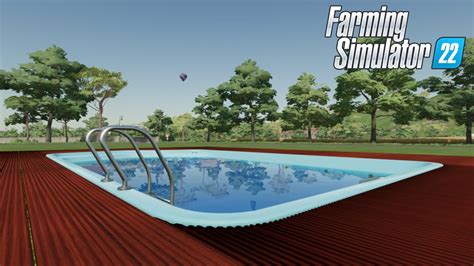 Pool Deck Farming Simulator Fs Ls Placeable Building Mod
