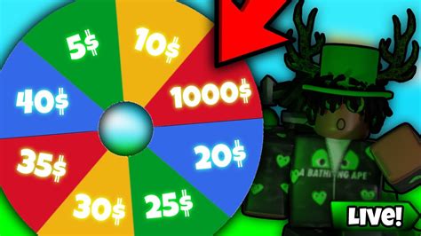 🔴pls Donate Live🔴💸spin The Wheel For Robux Roblox Youtube