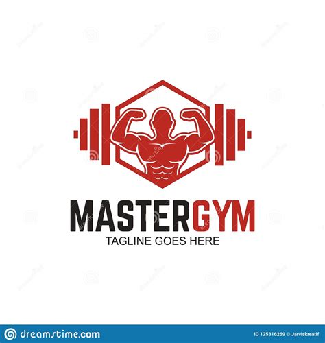 Fitness Vector Logo Design For Gym Vector And Design Template Stock