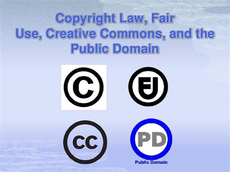 Copyright Law Fair Use Creative Commons And The Public