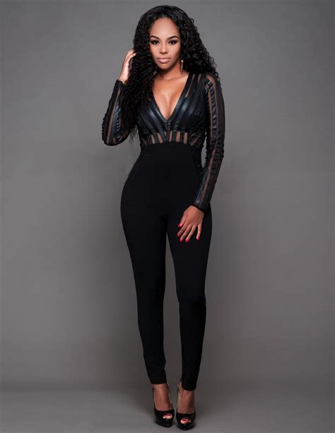 New Elegant Design Sexy Club Women Jumpsuits Striped Leather Patchwork