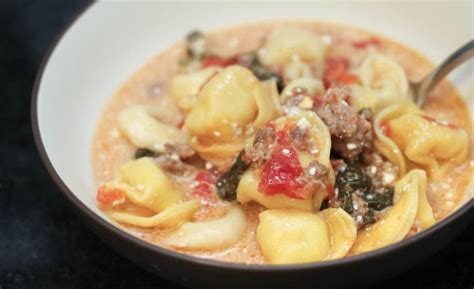 Crock Pot Sausage And Tortellini Soup Only 6 Ingredients Recipe