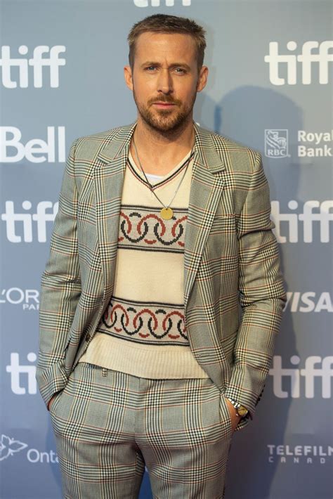 Ryan Gosling Is Single Handedly Making The V Neck Sweater Cool Again