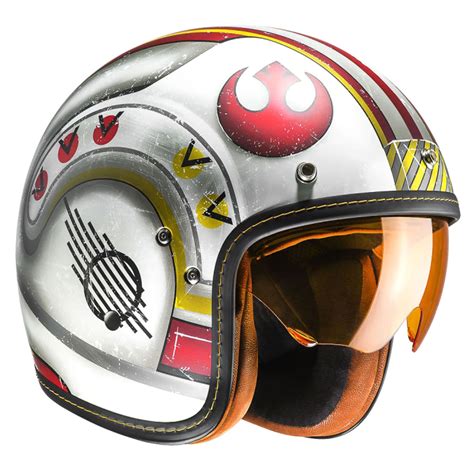 Hjc Fg 70s Rebel X Wing Pilot Star Wars Motorbike Open Face Helmet
