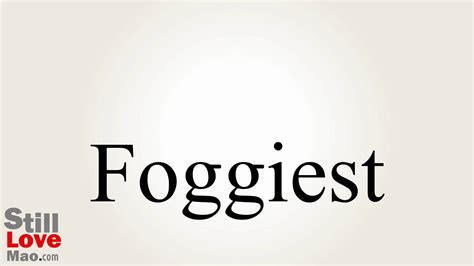 How To Say Foggiest In Chinese Youtube