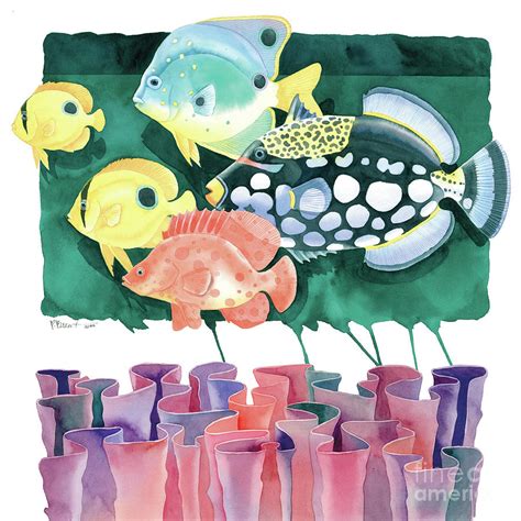 Tropical Reef Ii Painting By Paul Brent Fine Art America