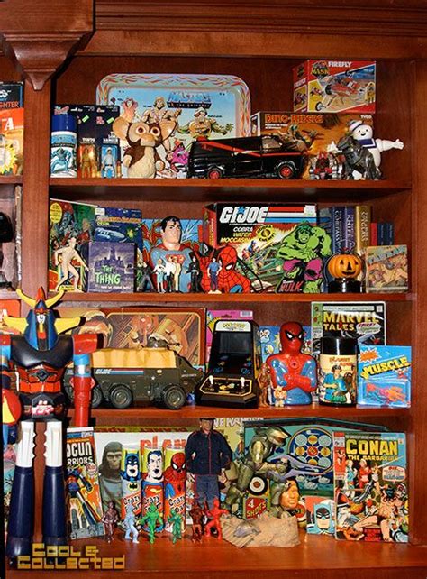 cool vintage toy collection retro toys vintage toys geek room toy shelves toy display toy