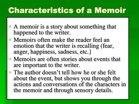 Ppt Memoirs Powerpoint Presentation Free Download Id1453098