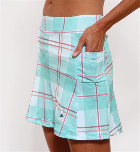 Caribbean Plaid Athletic Skirt Runningskirts