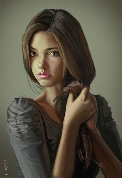 Prtrt By Vombavr On Deviantart Digital Art Girl Portrait Fantasy