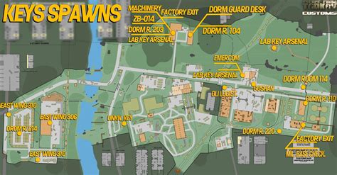 Tarkov Guide To The Customs Map 2022 Exits Keys Stashes And Loot